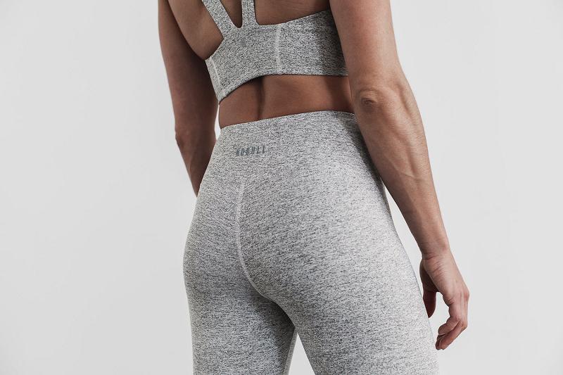 Women's Nobull High-Rise Crop (PLUSH Heather) Jogger Grey | SG Z3129U